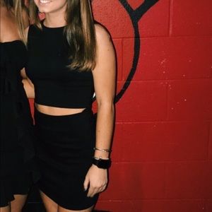 Black cutout dress